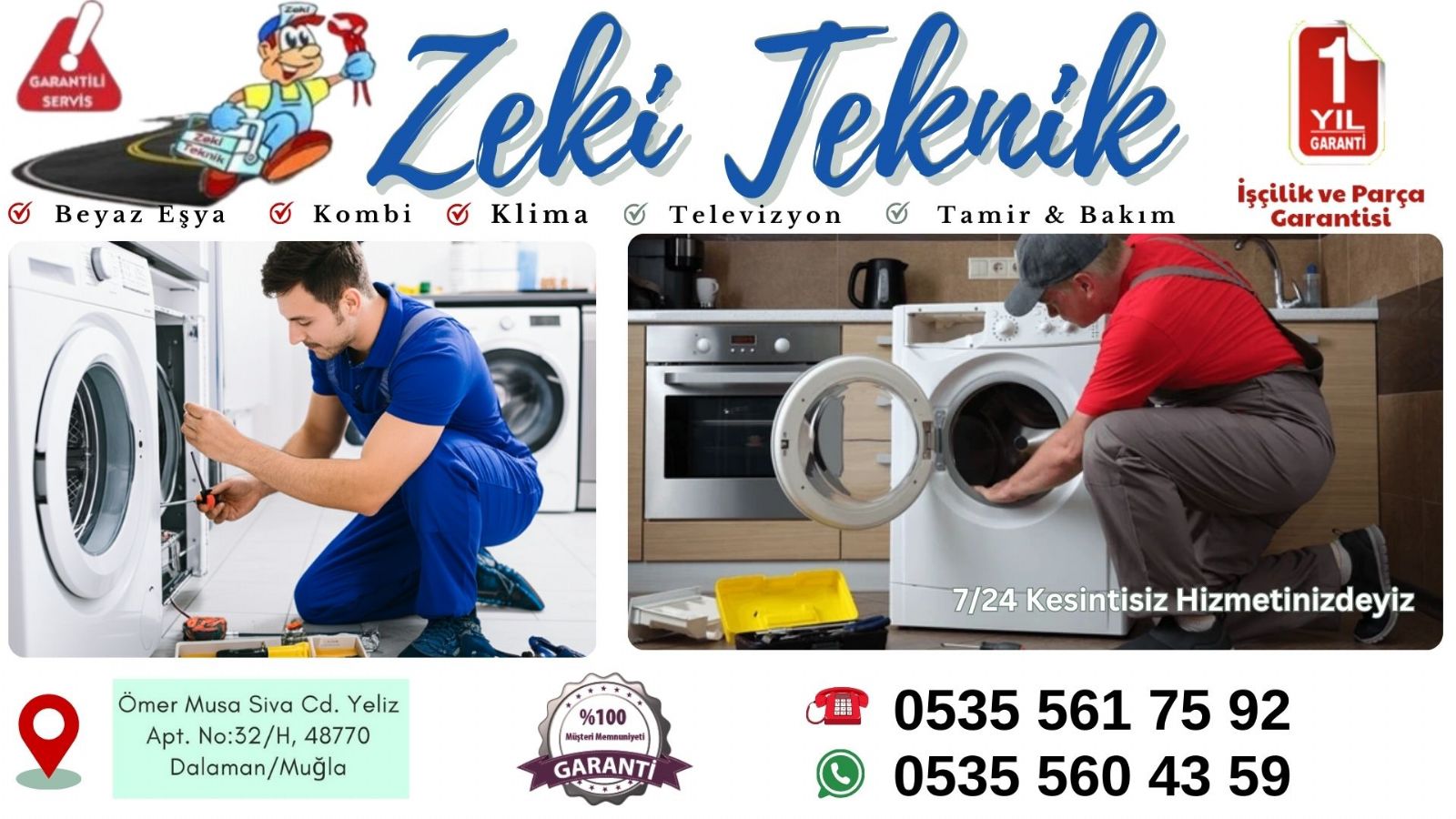 Dalaman Çamaşır Makinesi Tamircisi